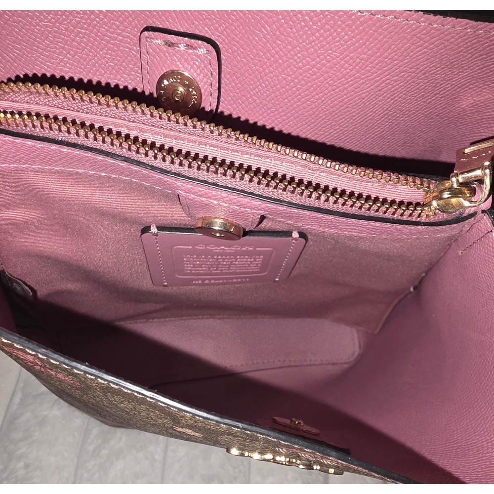 Coach Town Bucket Bag and Wallet Set Signature Canvas Butterfly Print 2311 - Picture 7 of 16